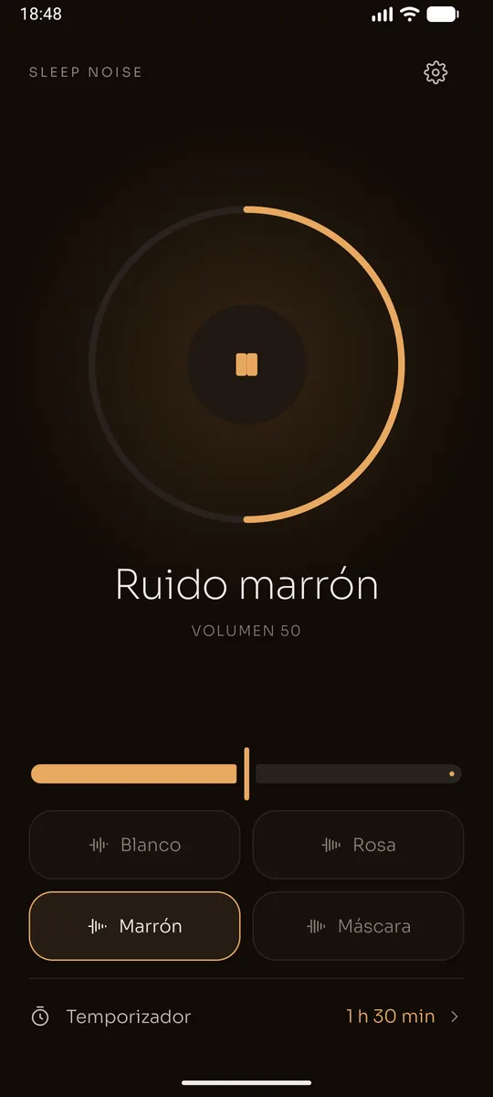 Ruido marrón en Sleep Noise